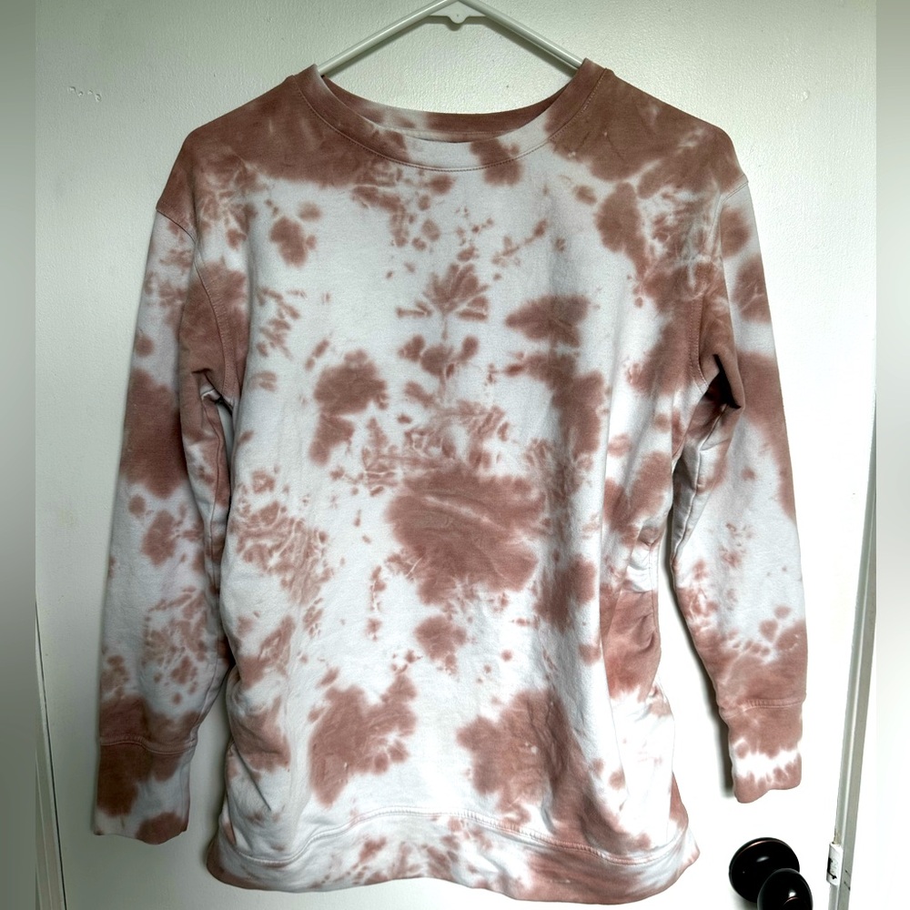 Tie dye maternity sweatshirt